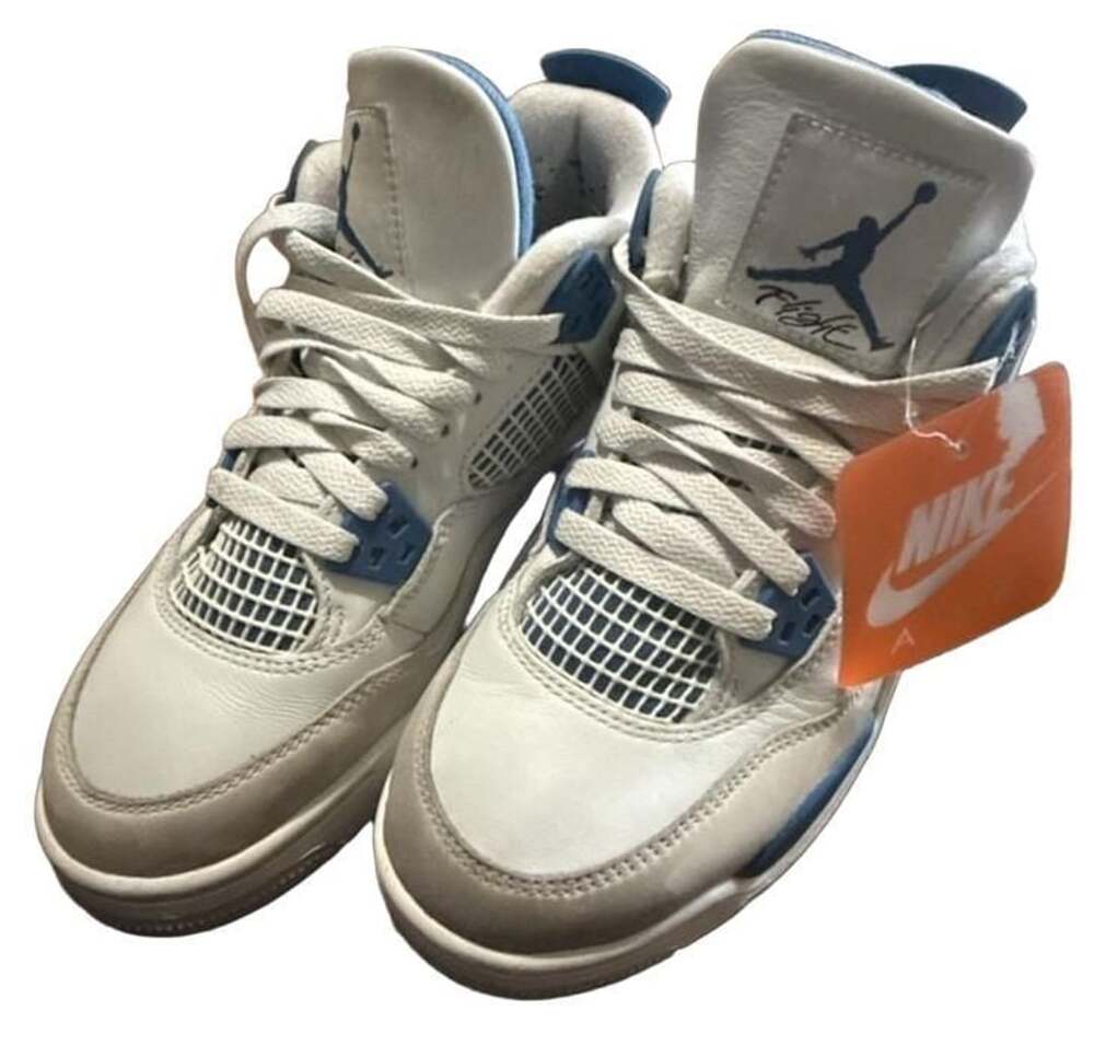 Air Jordan 4 Retro Military Blue Size 5Y Industrial Blue